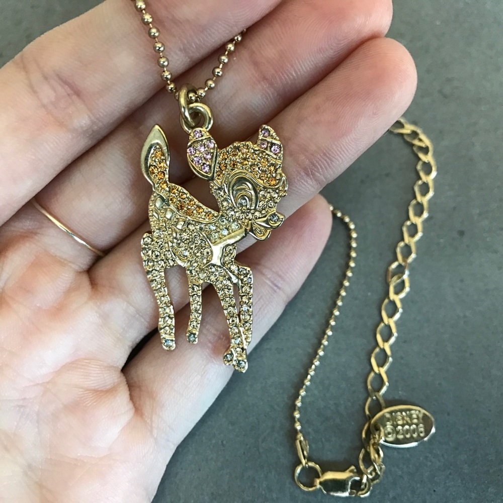 2006 Edition Disney Couture Bambi Crystal Necklace